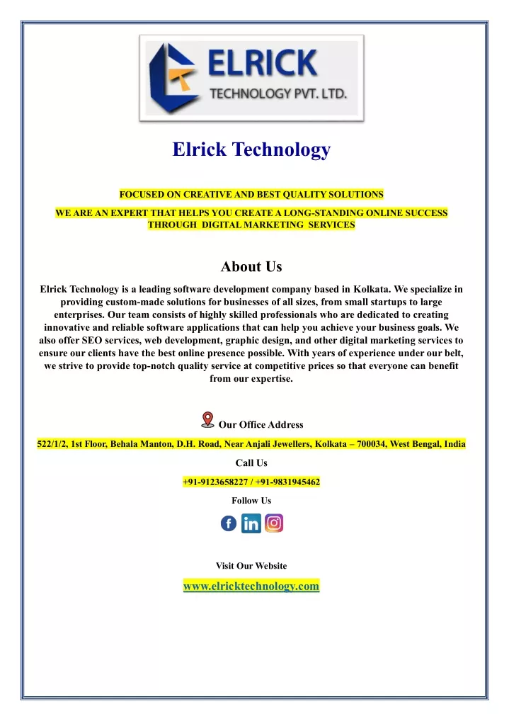 elrick technology