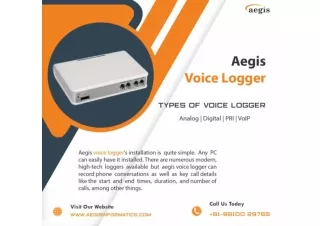 Aegis Voice Logger Software Installation