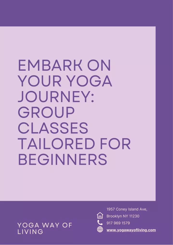 embark on your yoga journey group classes