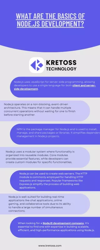 what are the basics of node js development
