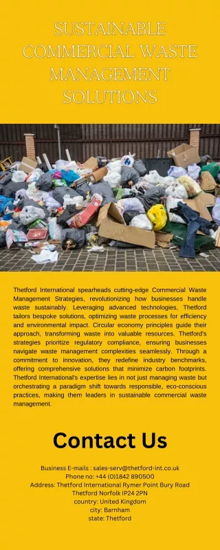 Sustainable Commercial Waste Management Solutions