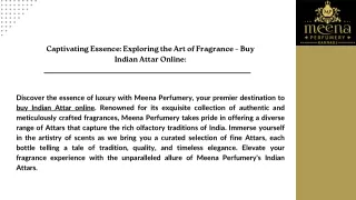 Buy Indian Attar online