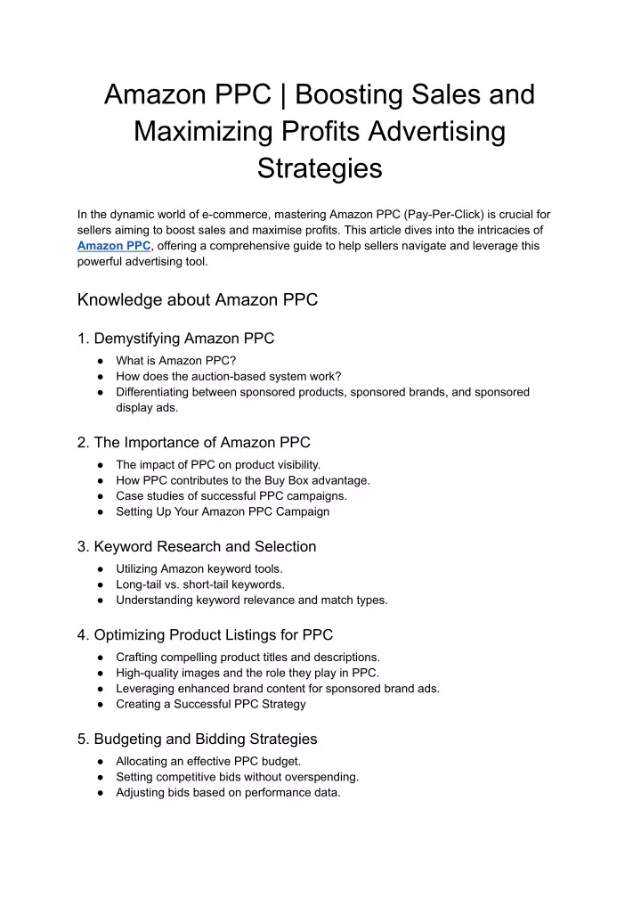 amazon ppc boosting sales and maximizing profits