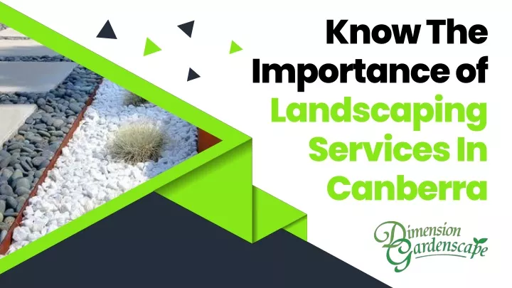 know the importance of landscaping services