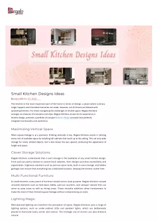 small kitchen designs ideas