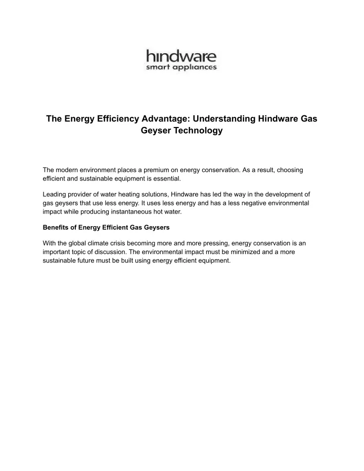 the energy efficiency advantage understanding