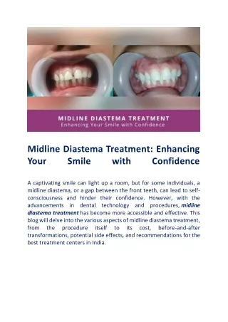 midline diastema treatment enhancing your smile