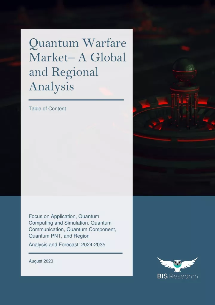 quantum warfare market a global and regional