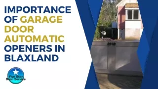 Importance Of Garage Door Automatic Openers In Blaxland