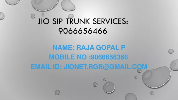 jio sip trunk services 9066656466