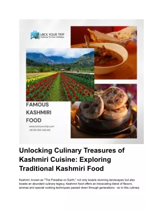 Unlocking Culinary Treasures of Kashmiri Cuisine_ Exploring Traditional Kashmiri Food