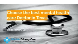 Mental Health Care Doctor