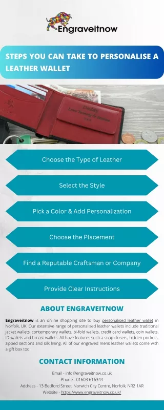 steps you can take to personalise a leather wallet
