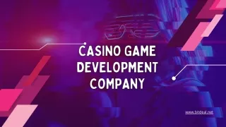 Casino Game Development Company - Bitdeal
