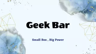 Revealing The flavourful Universe of Geek Bar Vape