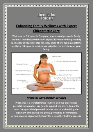 Enhancing Family Wellness with Expert Chiropractic Care