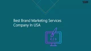 Best Brand Marketing Services Company In USA