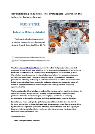 revolutionizing industries the unstoppable growth