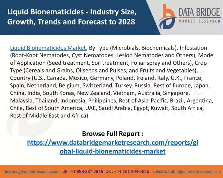 liquid bionematicides industry size growth trends