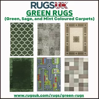Green Rugs - Green, Sage, and Mint Coloured Carpets