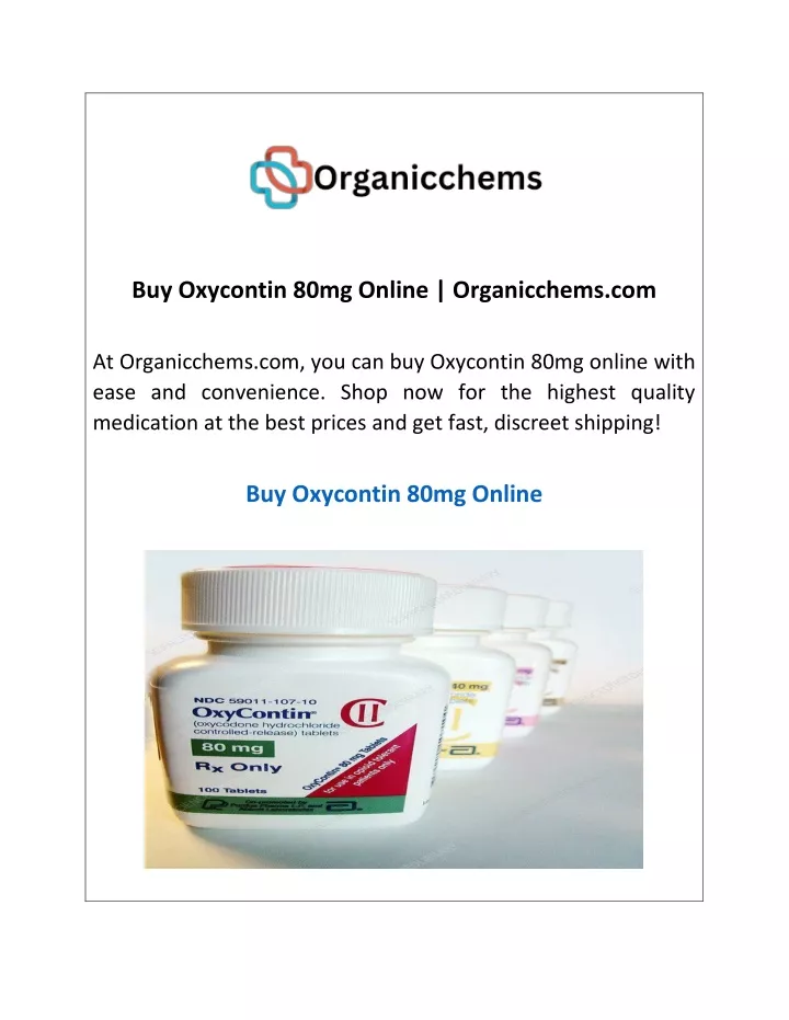 buy oxycontin 80mg online organicchems com