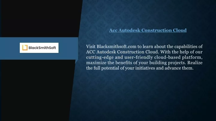 acc autodesk construction cloud