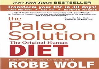 ⚡DOWNLOAD The Paleo Solution: The Original Human Diet