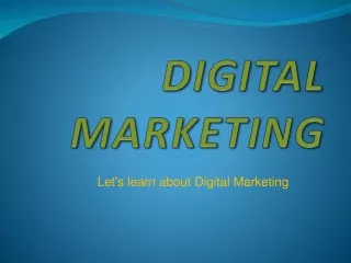 DIGITAL MARKETING ppt