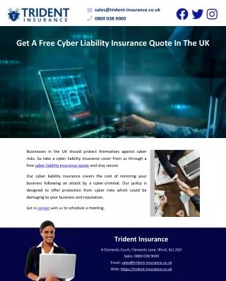 Get A Free Cyber Liability Insurance Quote In The UK