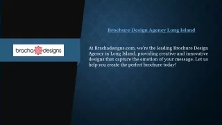 Brochure Design Agency Long Island | Brachadesigns.com