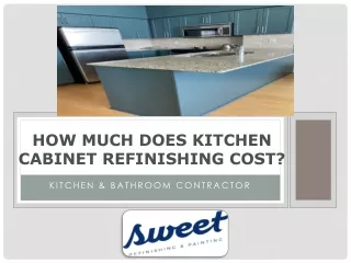 How Much Does Kitchen Cabinet Refinishing Cost