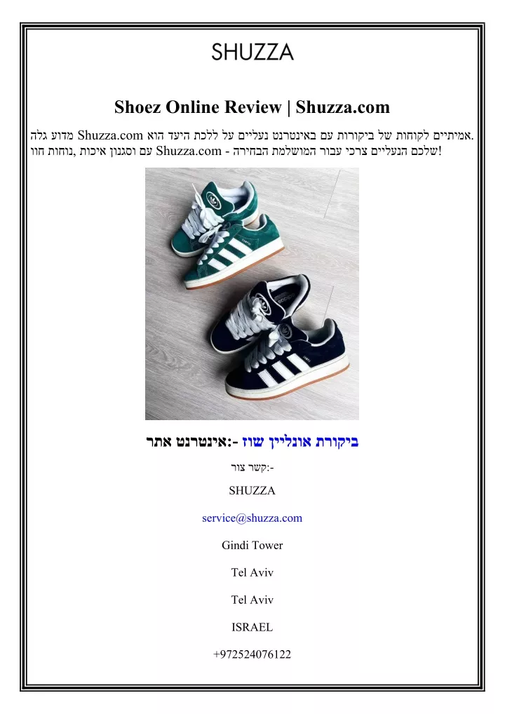 shoez online review shuzza com