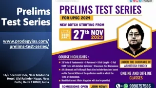 Prelims Test Series