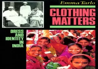 Read❤️ ebook⚡️ [PDF] Clothing Matters: Dress and Identity in India