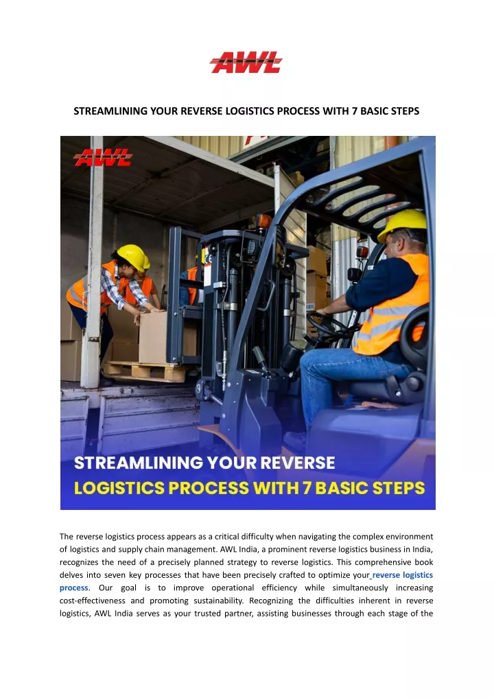 streamlining your reverse logistics process with
