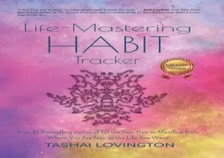 ❤READ ⚡PDF Life-Mastering Habit Tracker [Full-Color Version]