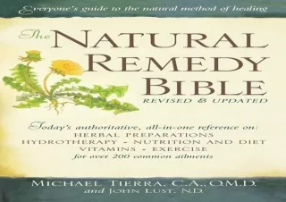 ❤READ ⚡PDF The Natural Remedy Bible