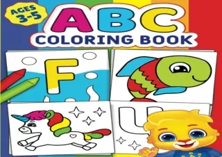 ❤READ ⚡PDF ABC Coloring Book: Color 100  Animals, Birds, Vehicles, Fruits, Toys