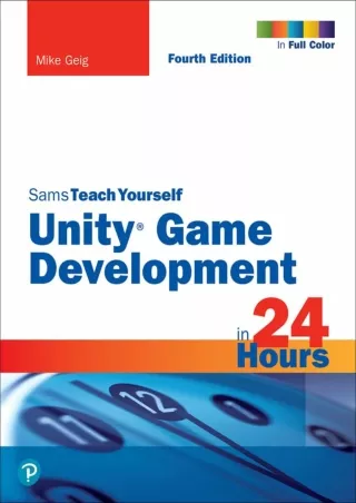 ⚡PDF/√READ❤ Unity Game Development in 24 Hours, Sams Teach Yourself