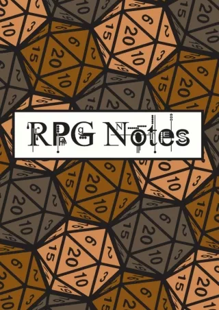 get [⚡PDF] ✔Download⭐ RPG Notes: Journal for logging notes and maps for your pen and paper adventures