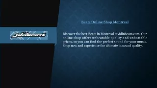 Beats Online Shop Montreal | Jdinbeatz.com