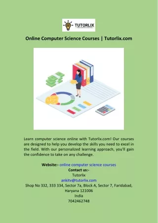 Online Computer Science Courses  Tutorlix.com