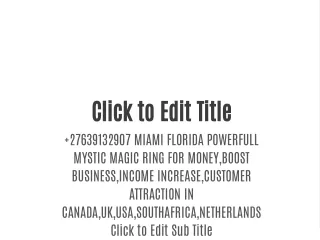 27639132907 MIAMI FLORIDA POWERFULL MYSTIC MAGIC RING FOR MONEY,BOOST BUSINESS,INCOME INCREASE,CUSTOMER ATTRACTION IN C