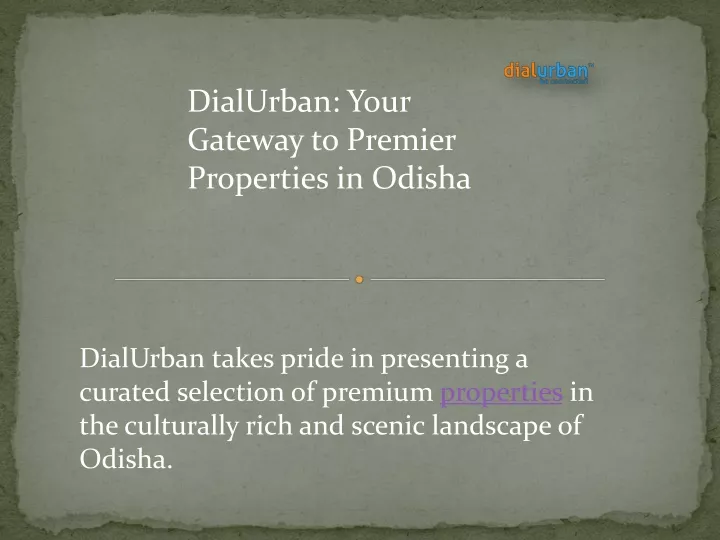 dialurban your gateway to premier properties