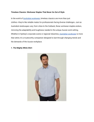 timeless classics workwear staples that never