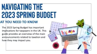Navigating the 2023 Spring Budget: What You Need to Know