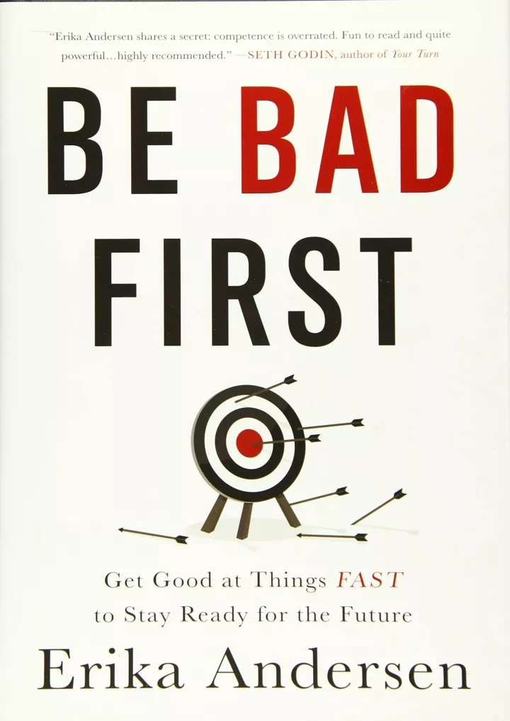 be bad first get good at things fast to stay