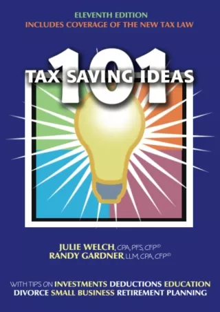 PDF✔️Download ❤️ 101 Tax Saving Ideas