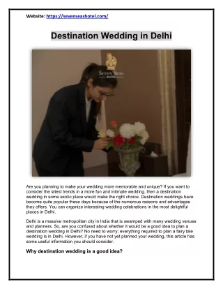 Why Destination Wedding is a Good Idea?