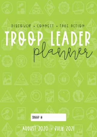 Download ⚡️ Troop Leader Planner: The Ultimate Organizer For All Troop Levels, Aug 2020 -